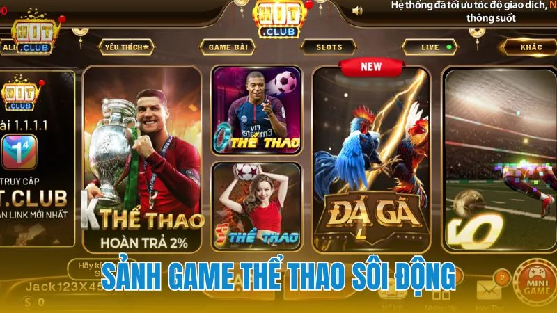 Thể Thao HITCLUB: Sôi động cùng hàng nghìn trận đấu mỗi ngày